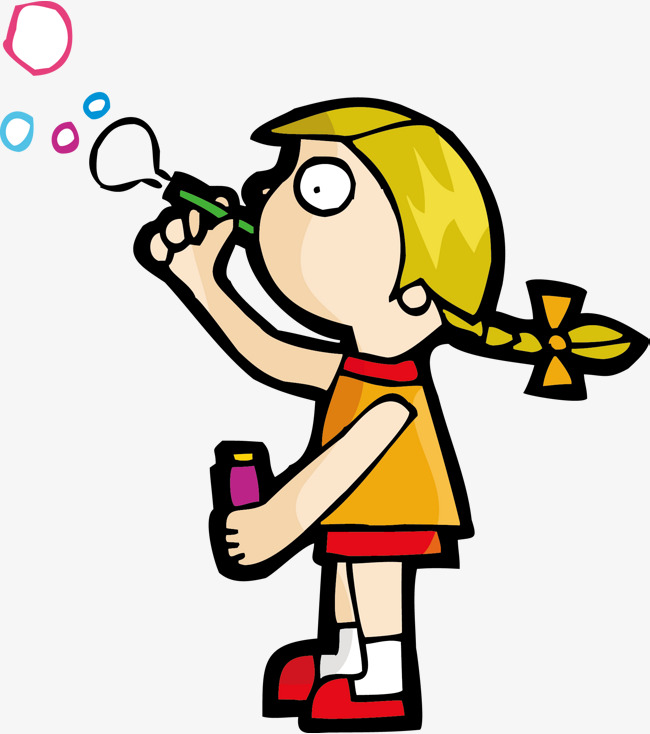 650x734 Bubble Girl, Vector, Blowing Bubbles, Play Png And Vector For Free