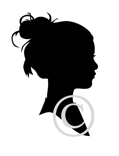 508x666 Silhouette Girl By Petite Prints
