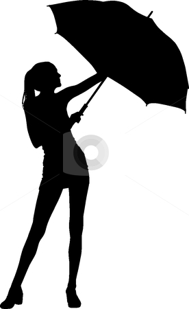 276x450 Silhouette Umbrella Girl Rain