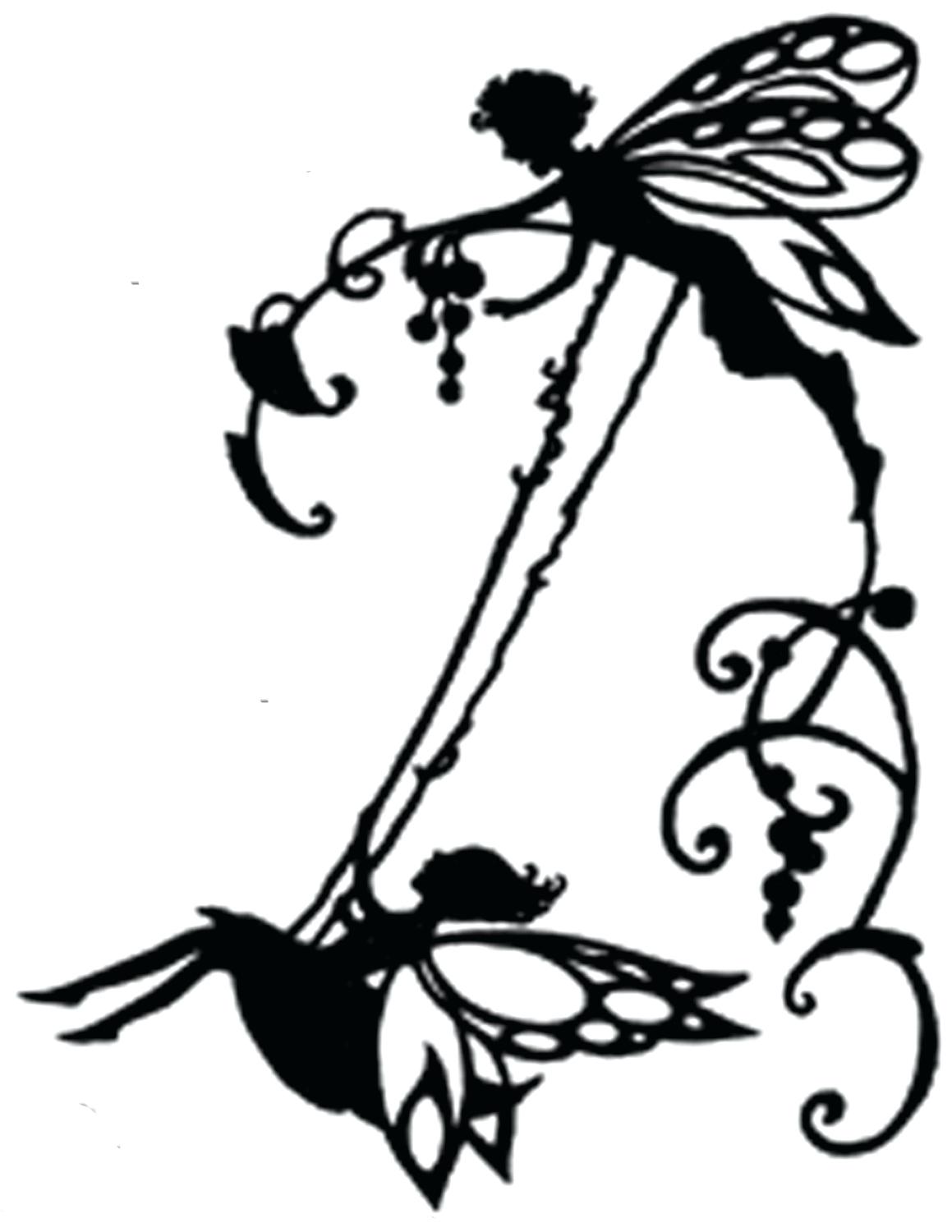 1159x1500 Printable Printable Fairy Silhouette