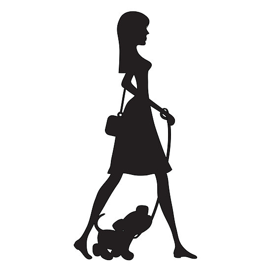 550x550 Lady Silhouette Clip Art