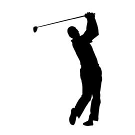 270x270 Golfer Silhouette 03 Stencil Free Stencil Gallery
