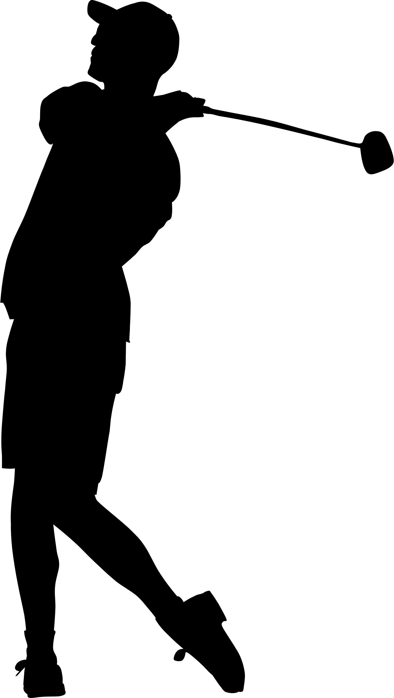 1356x2400 Golfer Silhouette Icons Png