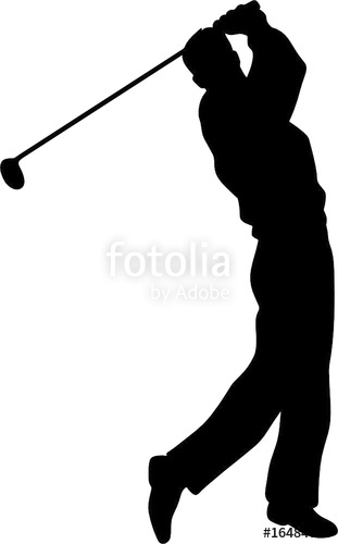 311x500 Golfer Vector Silhouettes Stock Image And Royalty Free Vector