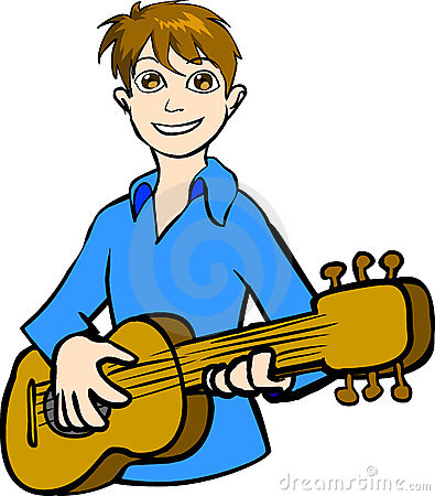 395x450 Guitar Player Clipart