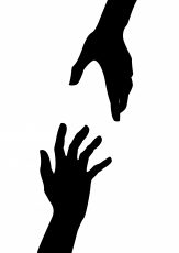 163x230 Hand Silhouette Clipart Hand Reaching Out Clipart