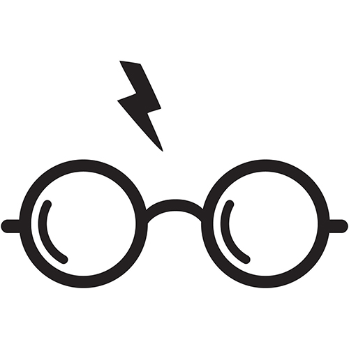 500x500 Harry Potter Glasses Die Cut Vinyl Decal Pv458 Harry Potter