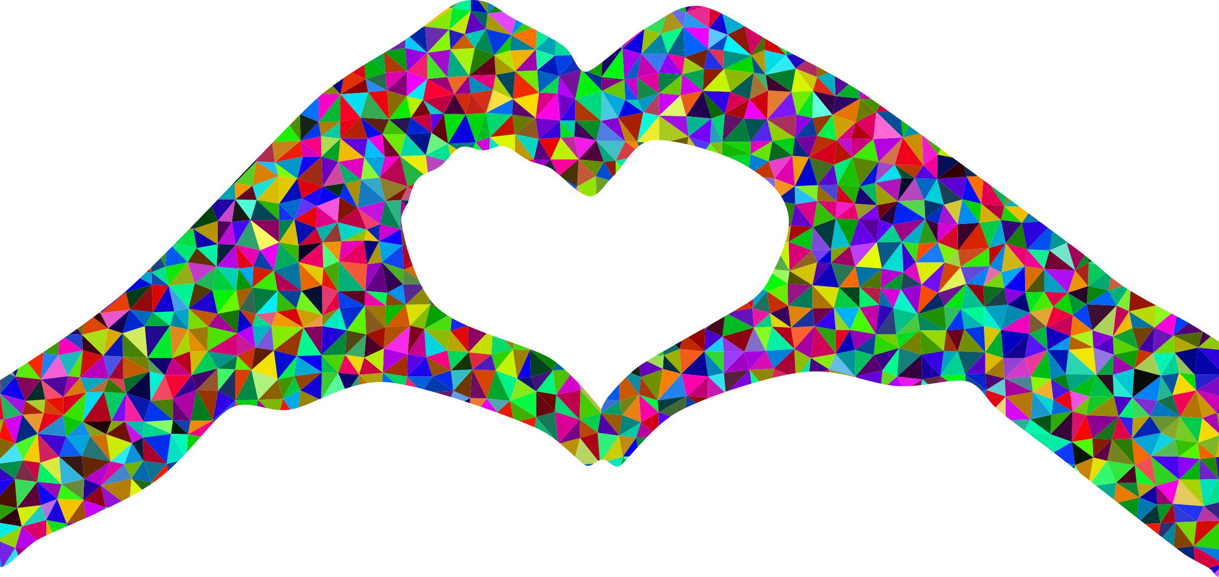 2400x1136 Heart Hands Silhouette Icons Png