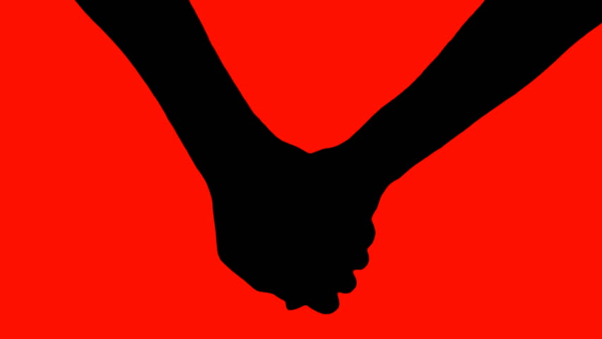 852x480 Holding Hands Silhouette