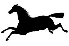 225x150 Horse Silhouette Clip Art ~ Karen's Whimsy