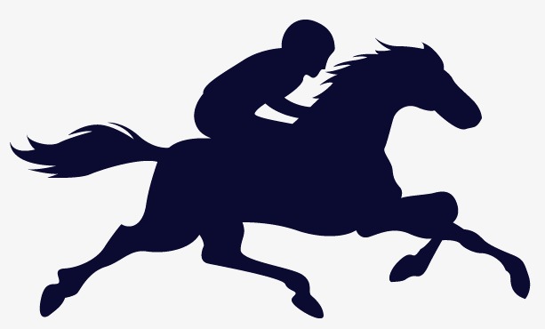 613x370 Rider Silhouette Vector Material, Horse Riding, Race, Horseman Png