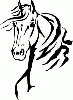 254x350 Horse Head Graphics