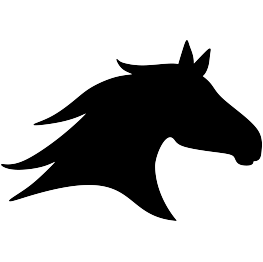 263x262 Horse Head Silhouette Applique Horse Head