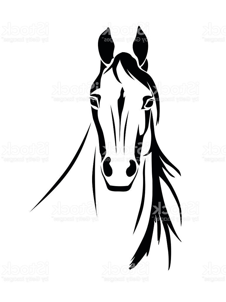 768x1024 Top Silhouette Of Horse Head Front View Vector Cdr