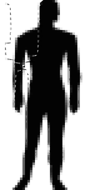 298x608 Man, Gentleman, Outline, Male, Masculine, Silhouette, Figure