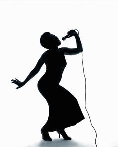 236x294 Free Vector Download Of Singing Silhouette Vector, A Beautiful