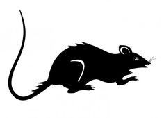 236x170 Rat Silhouette Stock Vector