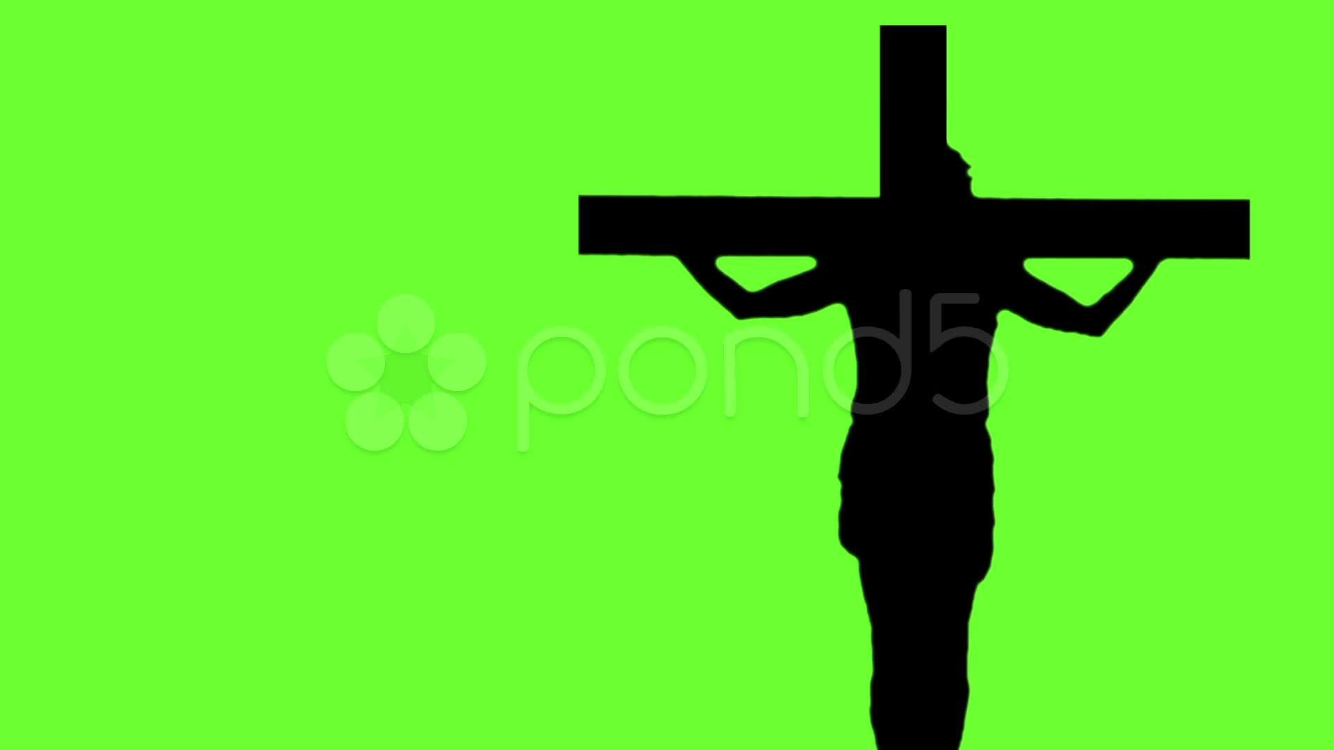 1920x1080 Jesus Cross Medium Green Screen ~ Stock Footage