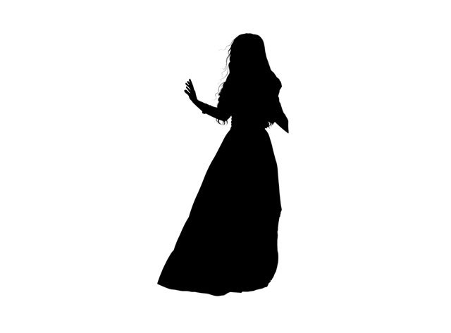 Silhouette Of Jesus Walking