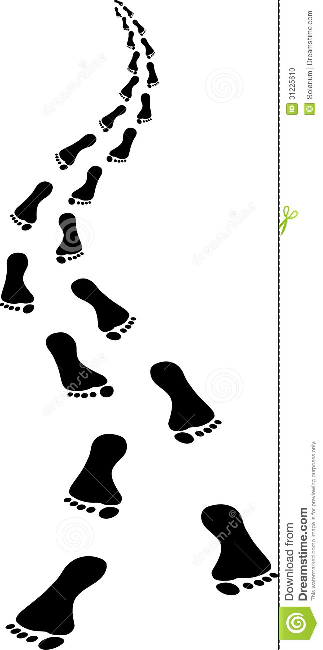 647x1300 Clipart Of Footseps