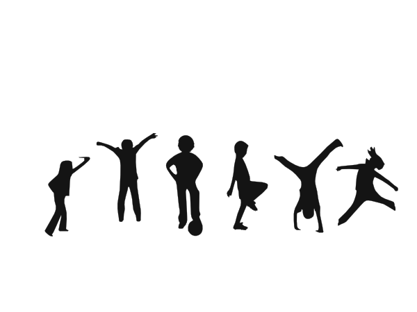 600x450 Children Playing Clipart Black And White Clipart Panda