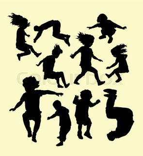 295x320 Kids Training Silhouette. Good Use For Symbol, Logo, Web Icon
