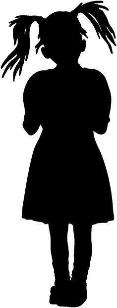 236x623 Silhouette Of Kids Illustration Of Kids Silhouette. Vector Clip