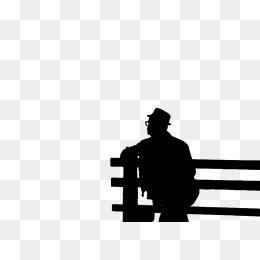 260x260 Silhouette Of Man Sitting Against The Wall, Wall People, Sit, Old