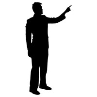 200x200 Silhouette Silhouettes Man Men Guy Guys Human People Person