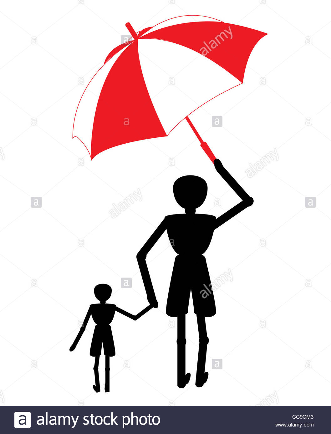 1058x1390 Woman Under Black Umbrella Cut Out Stock Images Amp Pictures