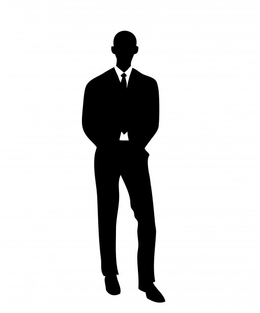511x615 Man In Suit Silhouette Free Stock Photo