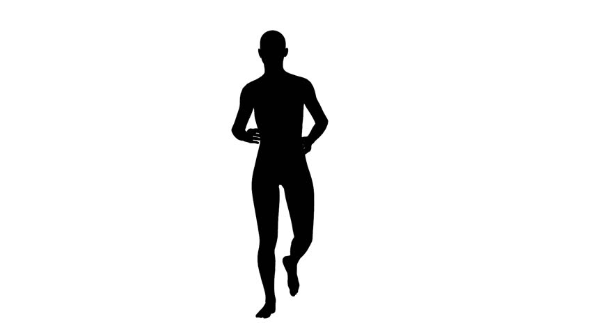 852x480 Silhouette Of Man Running Stock Footage Video 3005089 Shutterstock