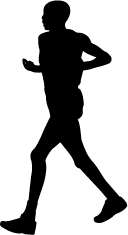 128x235 Man Running Silhouette Silhouette Of Man Running