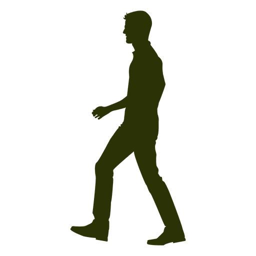 512x512 Man Walking Silhouette 9