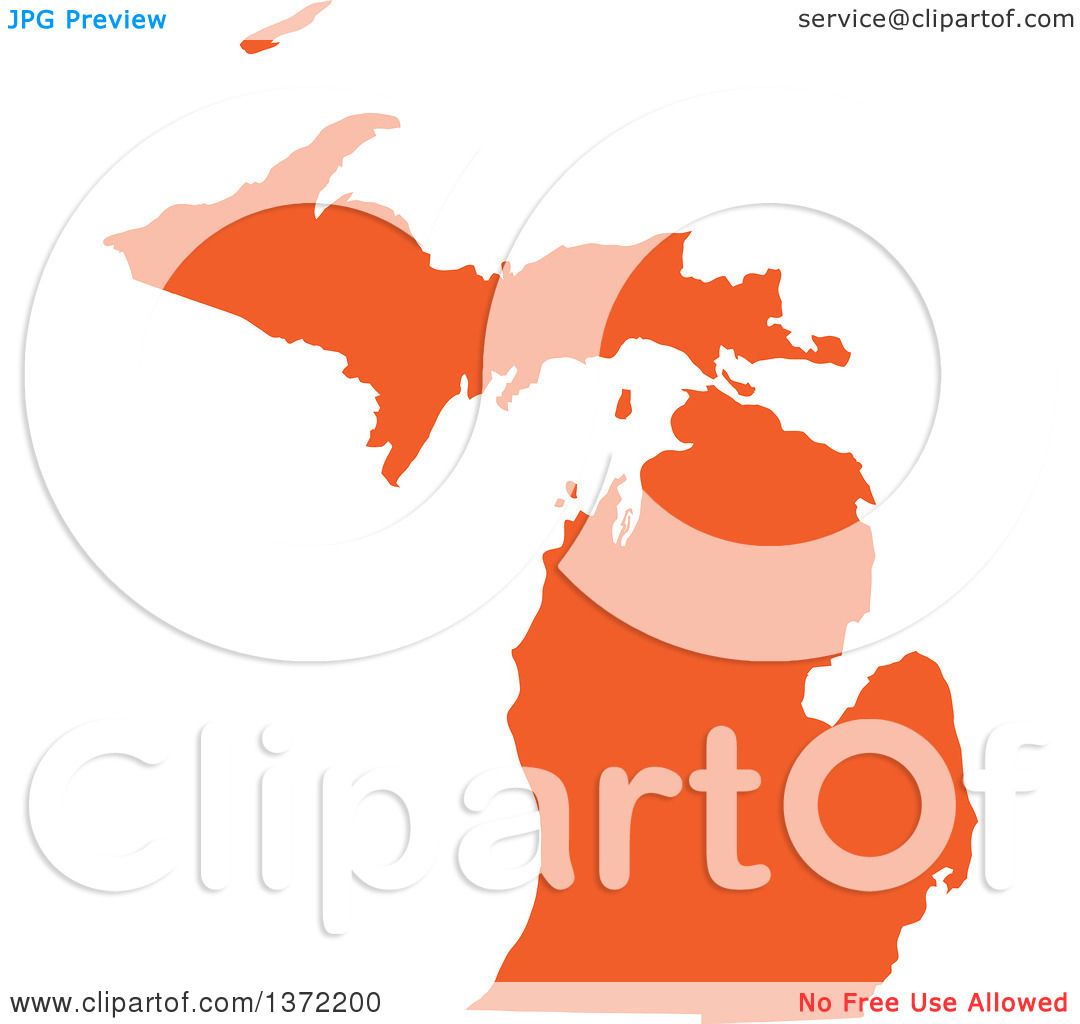 1080x1024 Clipart An Orange Silhouetted Map Shape The State