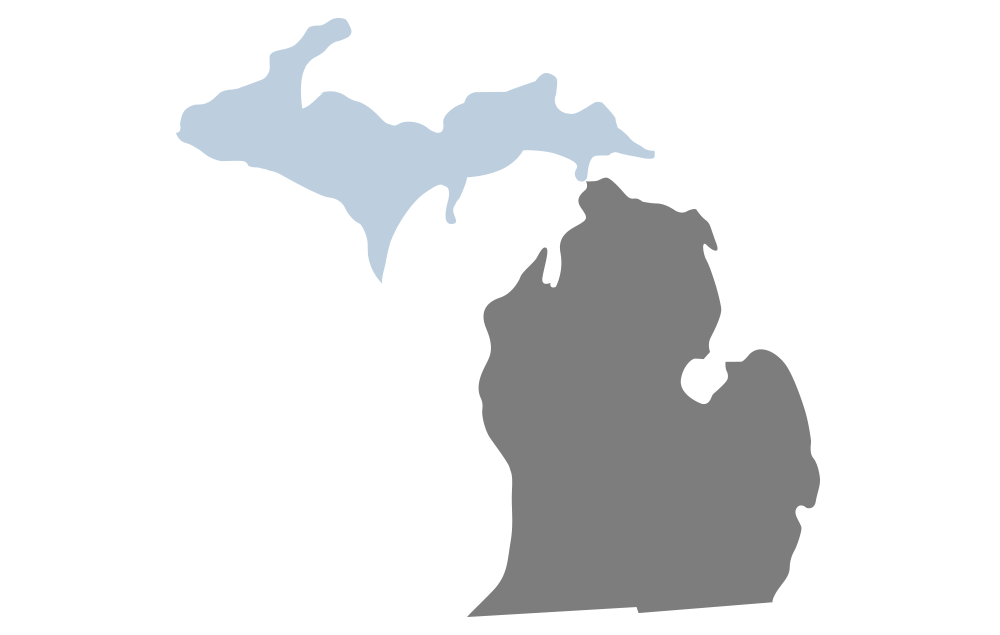 Silhouette Of Michigan at GetDrawings | Free download