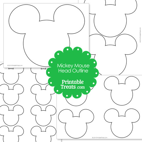 500x500 Printable Mickey Mouse Head Outline Printable