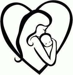 236x244 Mother And Baby Silhouette Mom Or Nanny And Child Silhouette