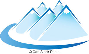 300x184 Blue Mountains Emblem. Silhouette Of Mountains Against