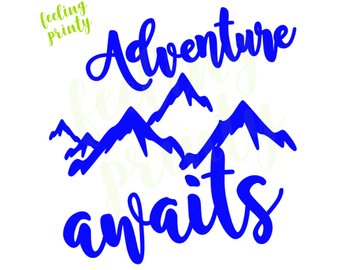 340x270 Mountain Car Decal Etsy