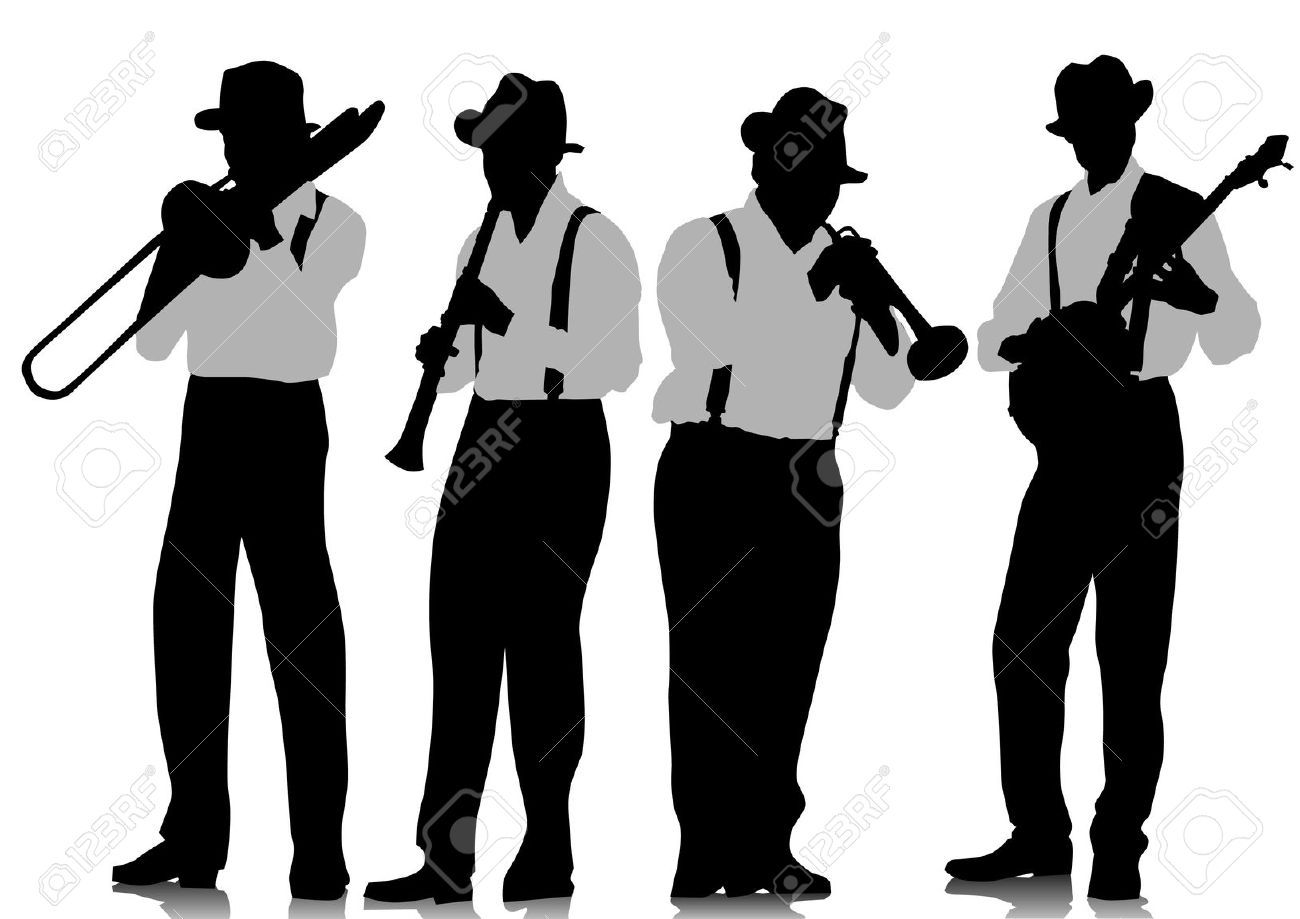 1300x919 Images For Gt Jazz Musician Silhouette Cutouts Jazz