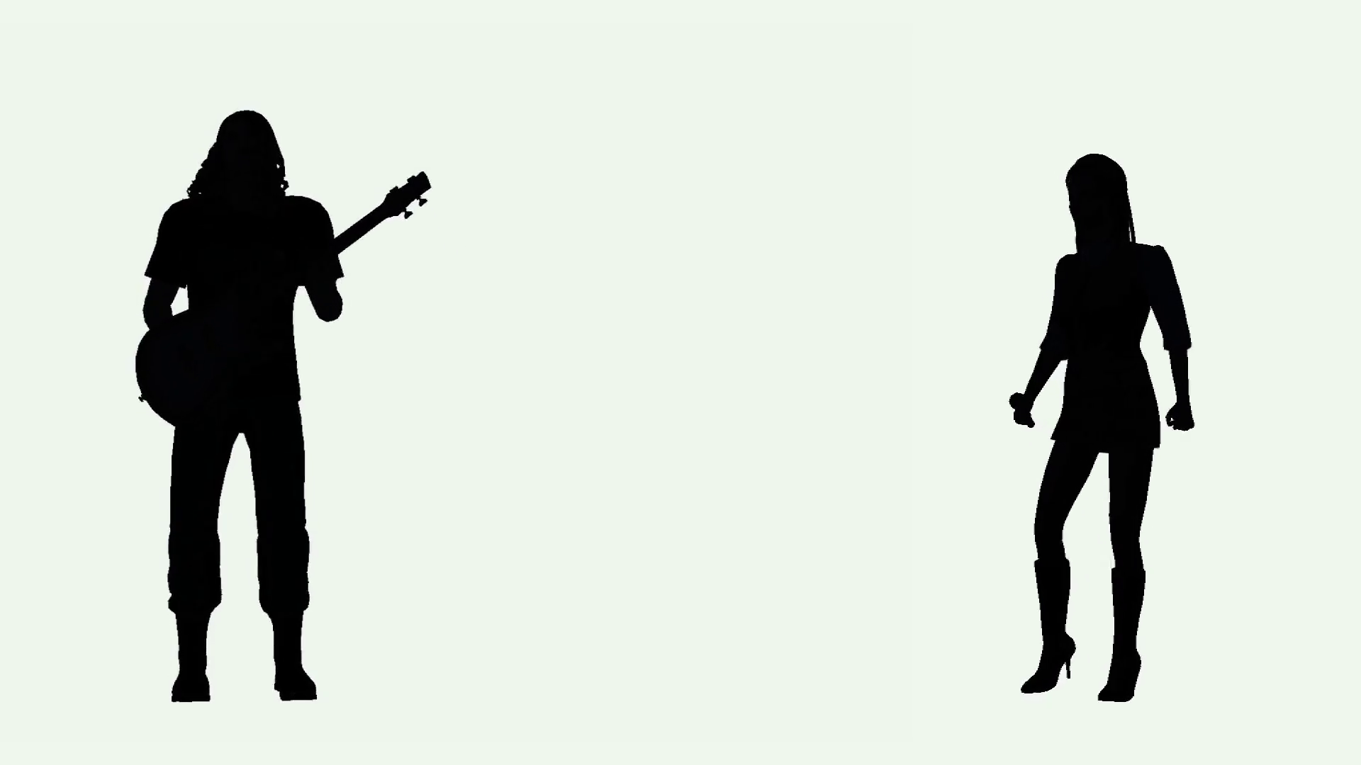 1920x1080 Guitar Player And Singer In Silhouette Motion Background