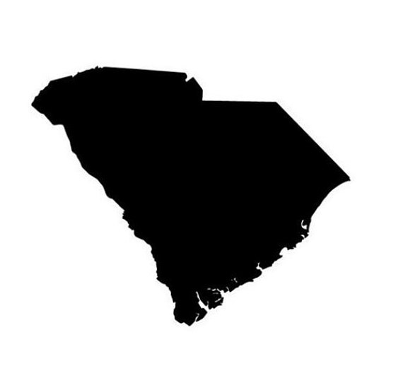 570x518 State Of South Carolina Sc Outline Svg Digital Download Cuttable