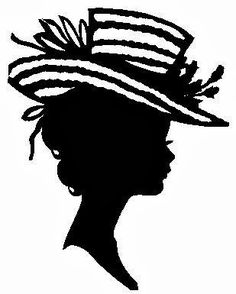 236x294 Silhouette Cut Out Paper Art Gentleman Gent Man Hat