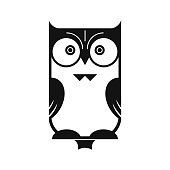 170x170 Cute Owl Silhouette Collections Premium Clipart
