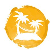 190x190 Watercolor Silhouettes Of Palm Trees Premium Clipart