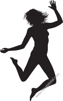 221x350 Silhouette People Jumping 6