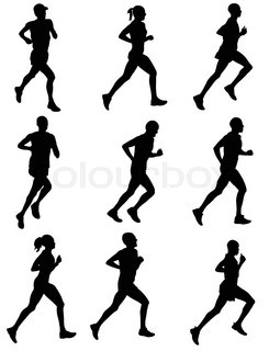 245x320 30 High Quality Silhouettes Of People Running