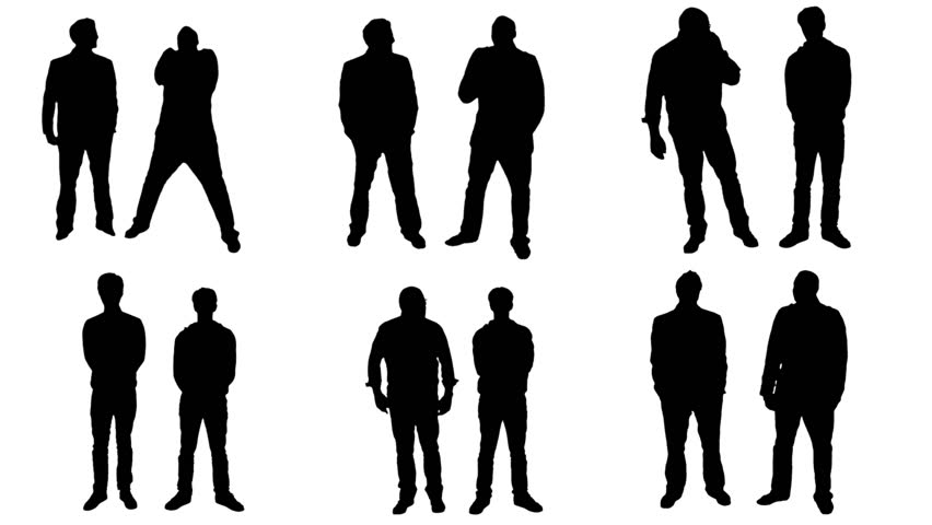 852x480 Walking People Silhouette Stock Footage Video 154573 Shutterstock
