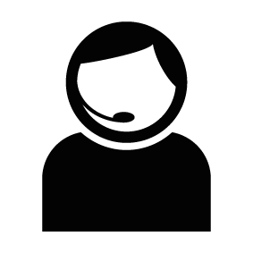 283x283 Person A Call Center With Headphones Silhouette Silhouette